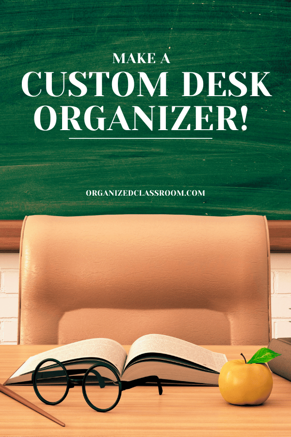 This DIY desk organizer idea is super easy to put together and will hold office supplies you don't want rolling around in a wide open drawer space.