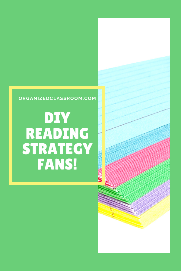 So what, you might ask, have I done to get the kids involved and thinking about the Reading Comprehension strategies?  I created Strategy Fans for them!