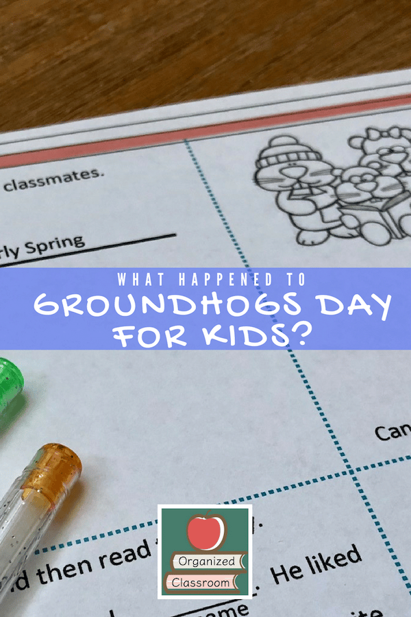 Groundhog Day activities when I was a student would be an entire day of groundhogs, groundhog reading activities, and games that were groundhog-approved.