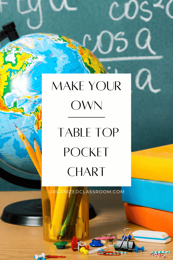 I need to match a certain color scheme in my room, so a custom pocket chart is this girl’s dream come true! See today's post for how to make your own!