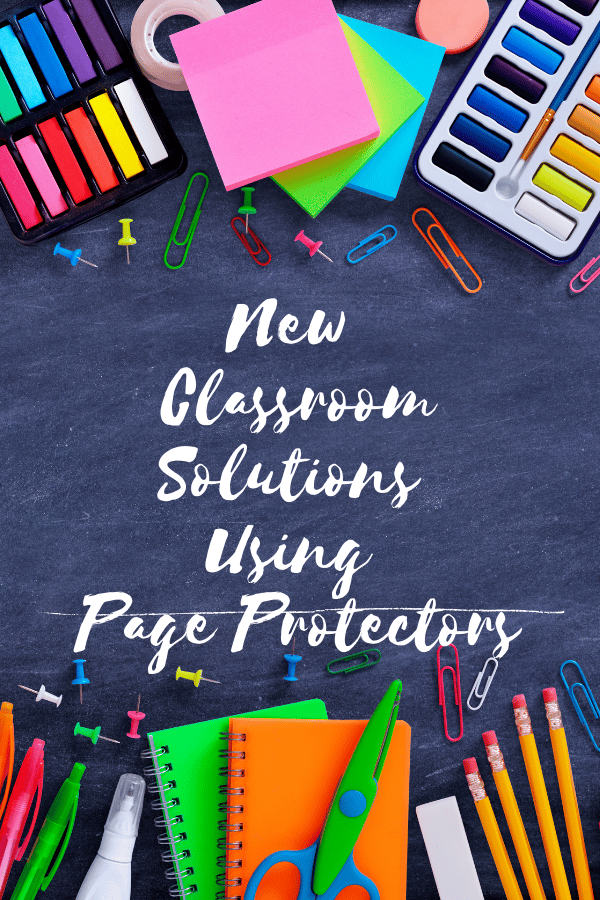 Page protectors can be used in multiple ways in your classroom! Stop by and check them out!