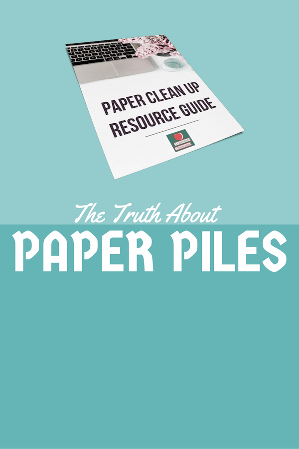 Paper "pilers" often have pretty good internal reasons for keeping the piles. Find out why and grab the FREE Paper Clean Up Resource Guide to get organized.