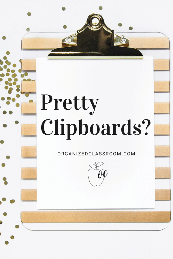 Do your old clipboards leave a little to be desired? I know mine did! I decided to do a complete “clipboard makeover” and spiff them up a bit.