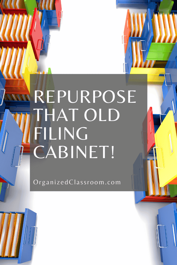 Have you digitized your paper files? What will you do with your now empty filing cabinet? I actually store construction paper and cardstock in mine!