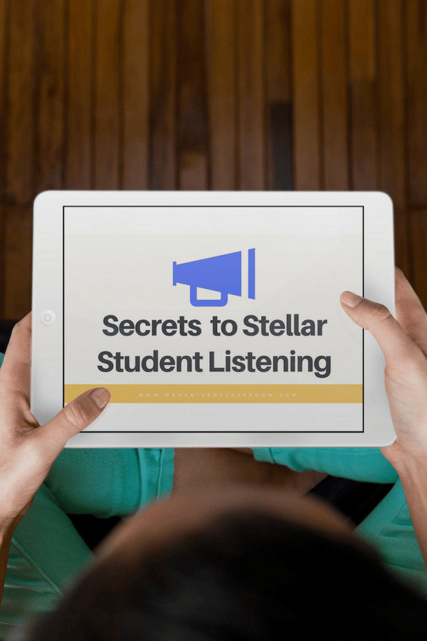 Can you hear me? Free online training for teachers that will show you how to infuse better listening and following direction skills in your classroom!