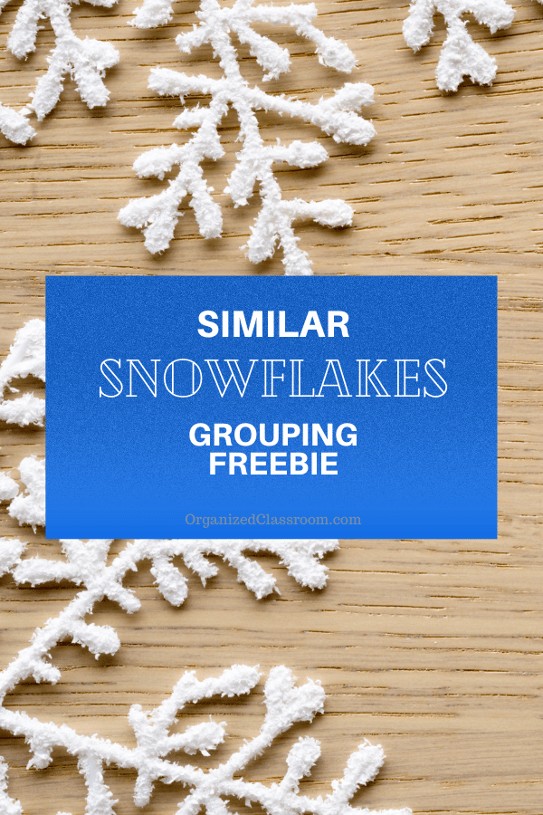 Easy grouping! Print and then give the students a few minutes to group up into pairs/small groups by matching their snowflakes!