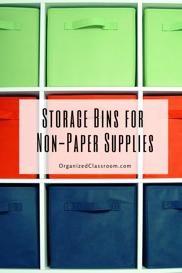 What else can you use storage bins for in your classroom besides paper? Stop by the blog and see for yourself!