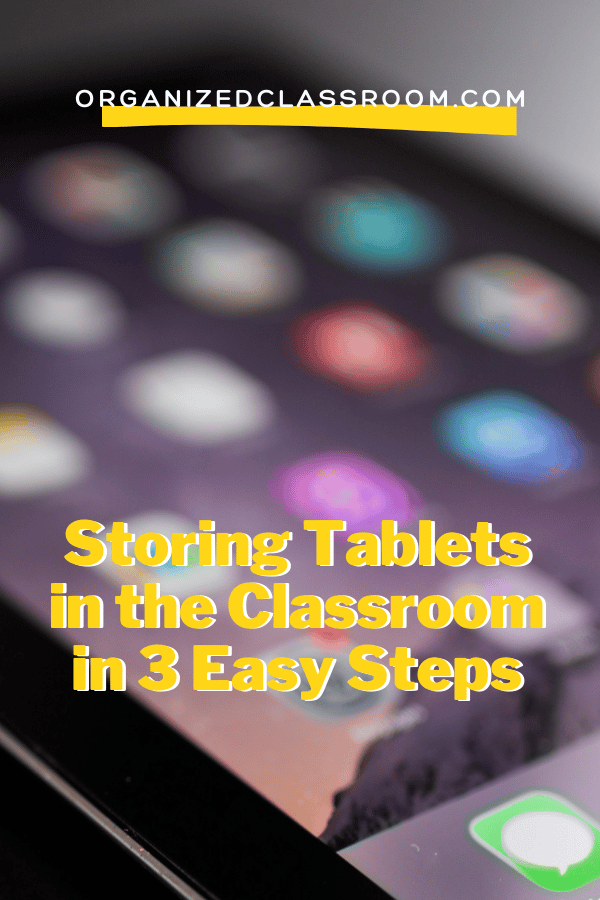 If you suddenly find yourself presented with a technology gift of tablets in the classroom, no need to panic about storage solutions. It's as easy as 1-2-3!