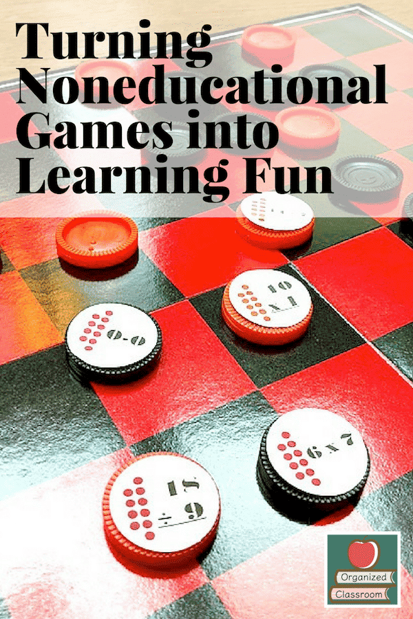 Use old board games to create new learning fun! Here are 4 ideas to get you started before challenging students to create their own versions as well!