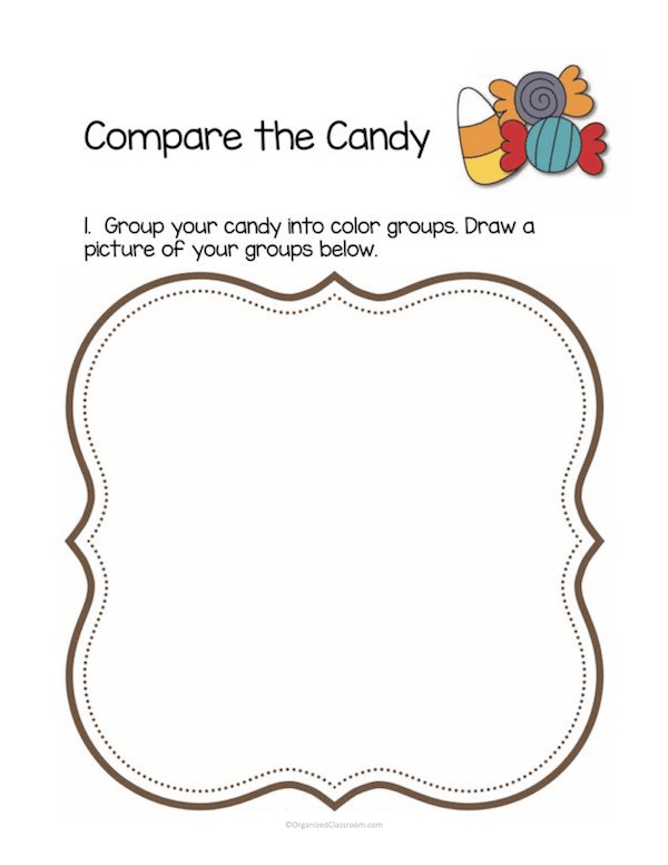 Too much leftover Halloween candy? I have a fun math lesson plan solution for the week AFTER Halloween!  A fun way to use manipulative learning!