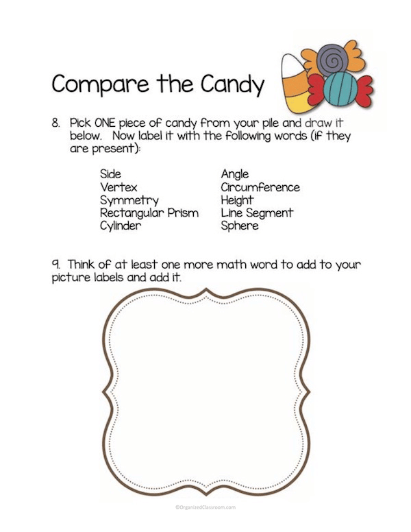 Too much leftover Halloween candy? I have a fun math lesson plan solution for the week AFTER Halloween!  A fun way to use manipulative learning!