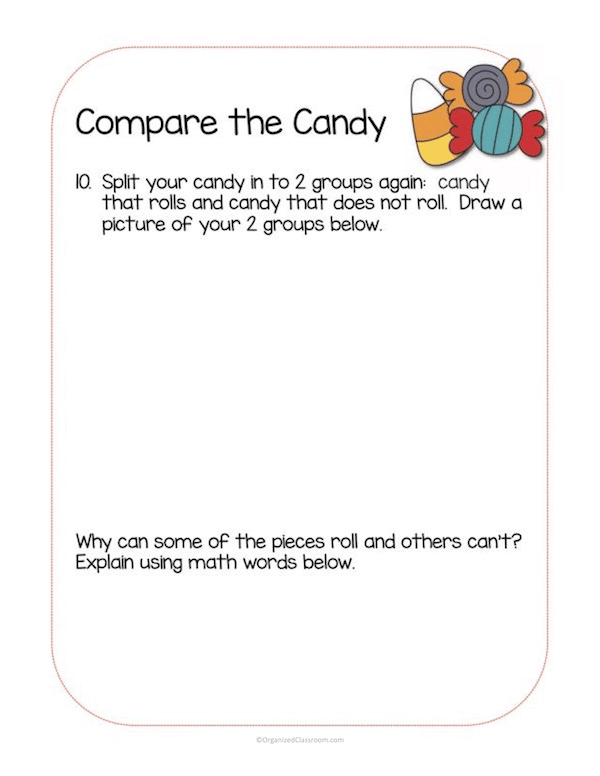 Too much leftover Halloween candy? I have a fun math lesson plan solution for the week AFTER Halloween!  A fun way to use manipulative learning!