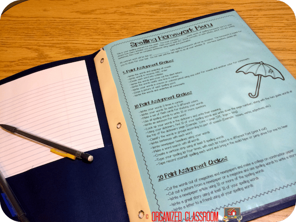 By assigning the spelling homework on Monday, it allows families who have sports or family emergencies to work on it throughout the week. Freebie included!