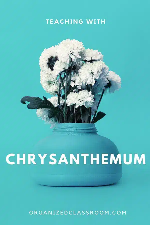 I love the book Chrysanthemum by Kevin Henkes for a first day back to school, and when over 40 people also agreed on social media, I knew that it was a pretty popular book for elementary teachers! Need a few more learning activity ideas?